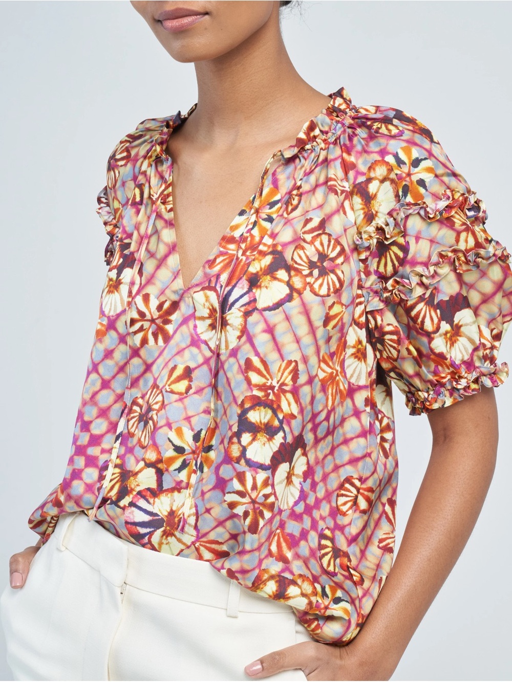 Ulla Johnson Annabella top in Pansy